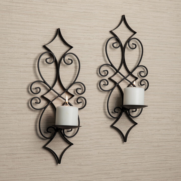 Casablanca Wall Sconce Candle Holder Set of 2