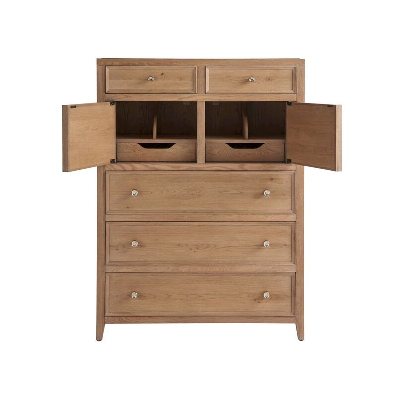 Starlight Canyon Home Beige Chest of Drawers with Doors and Drawers for Bedroom Furniture