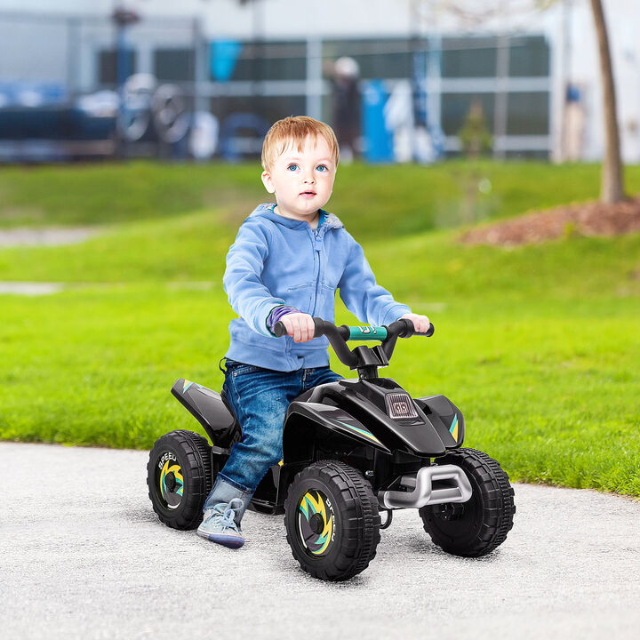 BreeBe 6V Kids ATV 4-Wheeler Ride on Car, Electric Motorized Quad Battery Powered Vehicle with Forward/Reverse Switch