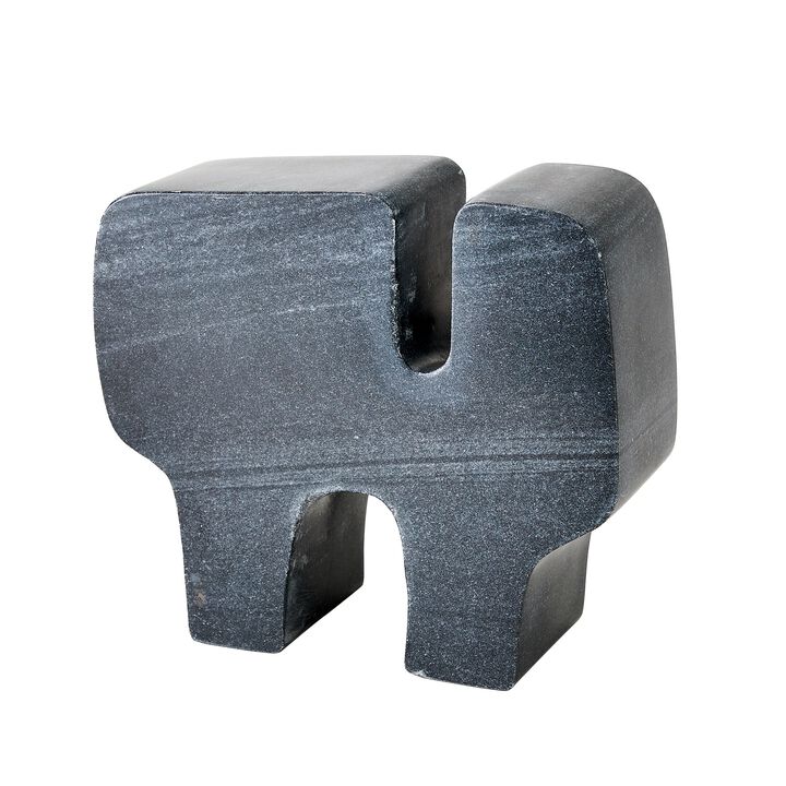 Abstract Marble Sculpture- Black