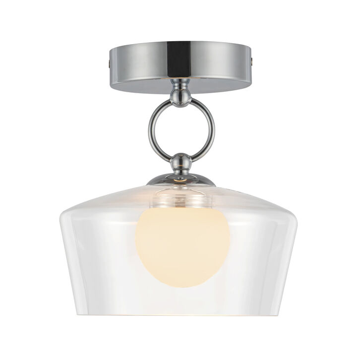 Leota 8 in LED Semi Flush Mount