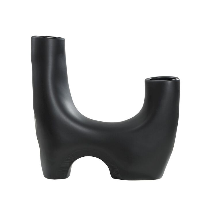 Renwil Doppio Vase In Black Color