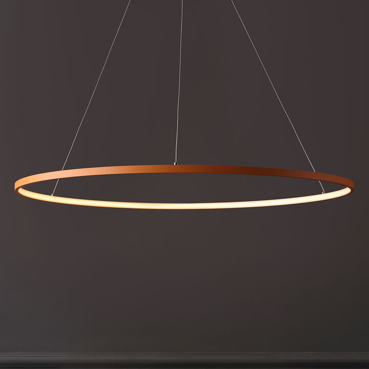 Brice Modern Contemporary Metal Round Dimmable Integrated LED Pendant