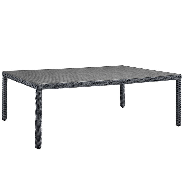 Modway - Summon 90" Outdoor Patio Dining Table Gray