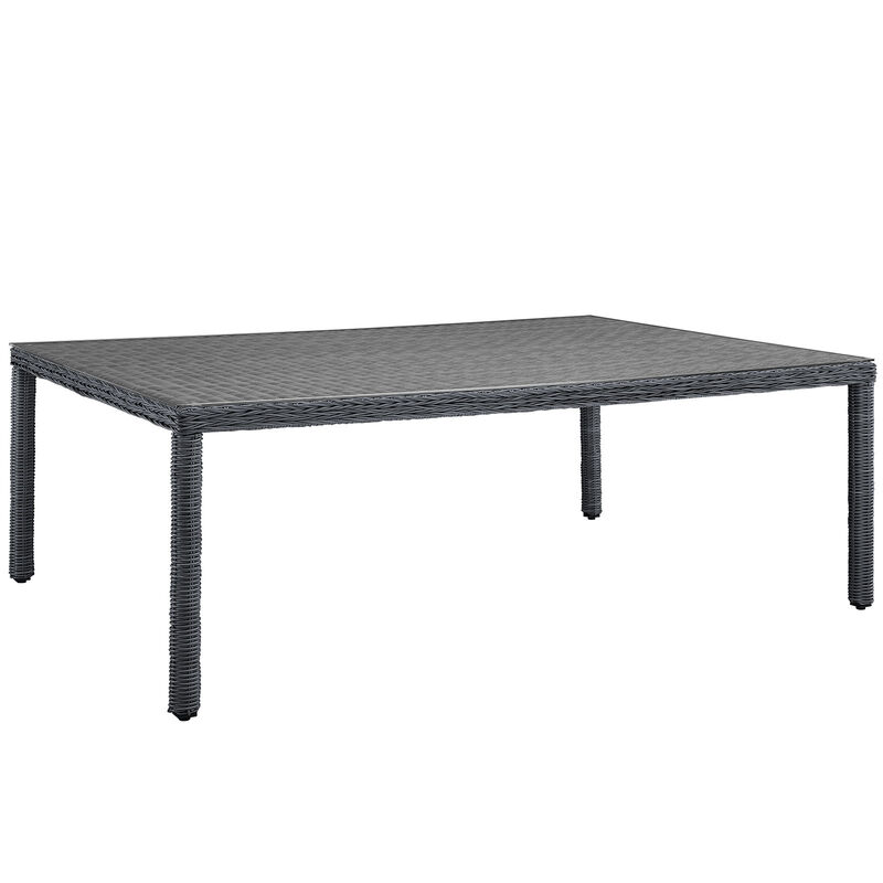 Modway - Summon 90" Outdoor Patio Dining Table Gray image number 0