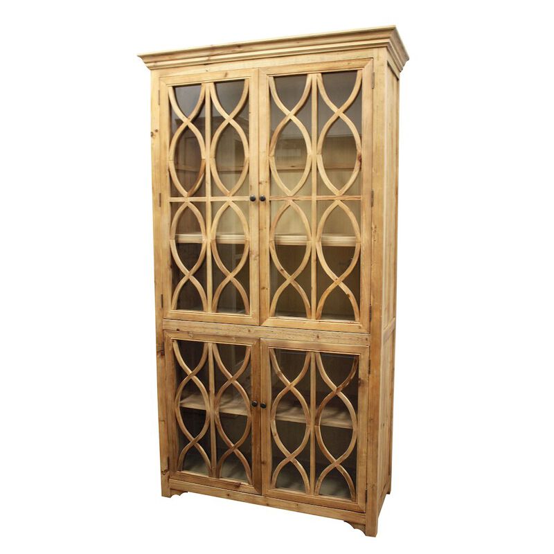 Manhattan Beach 4-Glass Door Cabinet