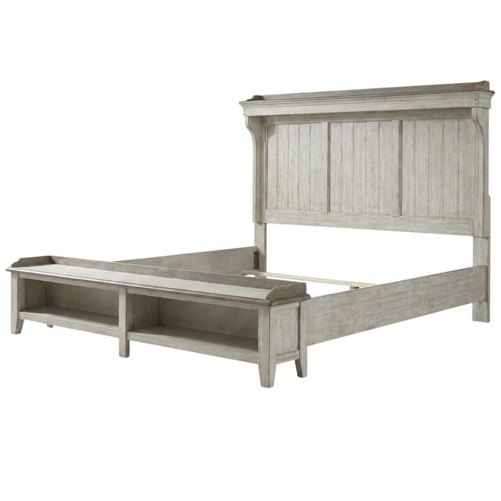 Liberty Furniture Ivy Hollow Queen Mantle Storage Bed, Dresser & Mirror, Chest, Night Stand