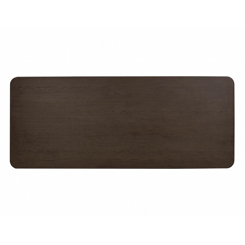 Akola Dark Brown Oak Dining Table image number 4