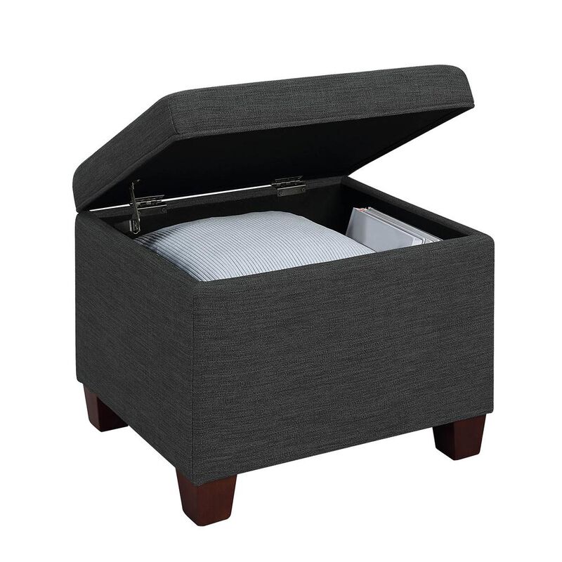 Convenience Concepts Madison Storage Ottoman, Gray