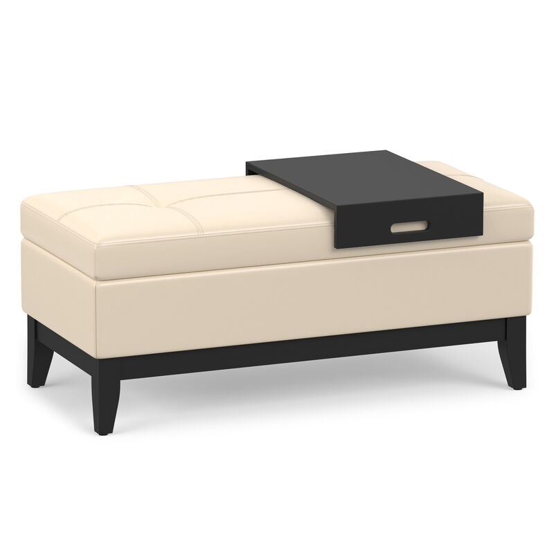 Oregon Storage Ottoman Bench with Tray image number 0