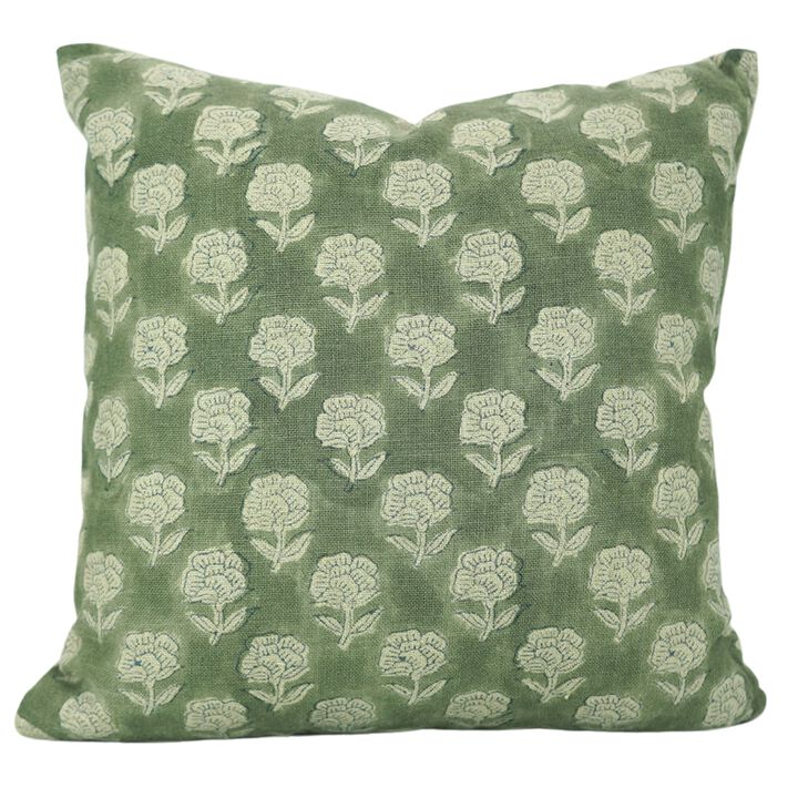 Fabdivine Handmade Block Print Throw Home D&eacute;cor Pillow Cover Heavy Linen Fabric Cushion Case