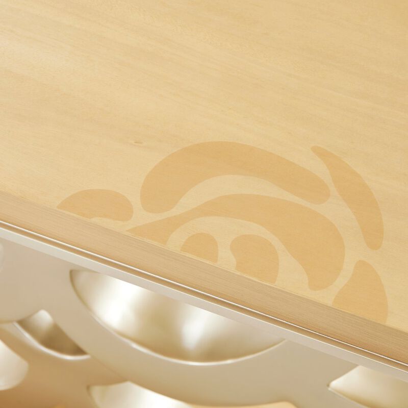 Michael Amini Camellia Field Console Table - Caramel image number 5