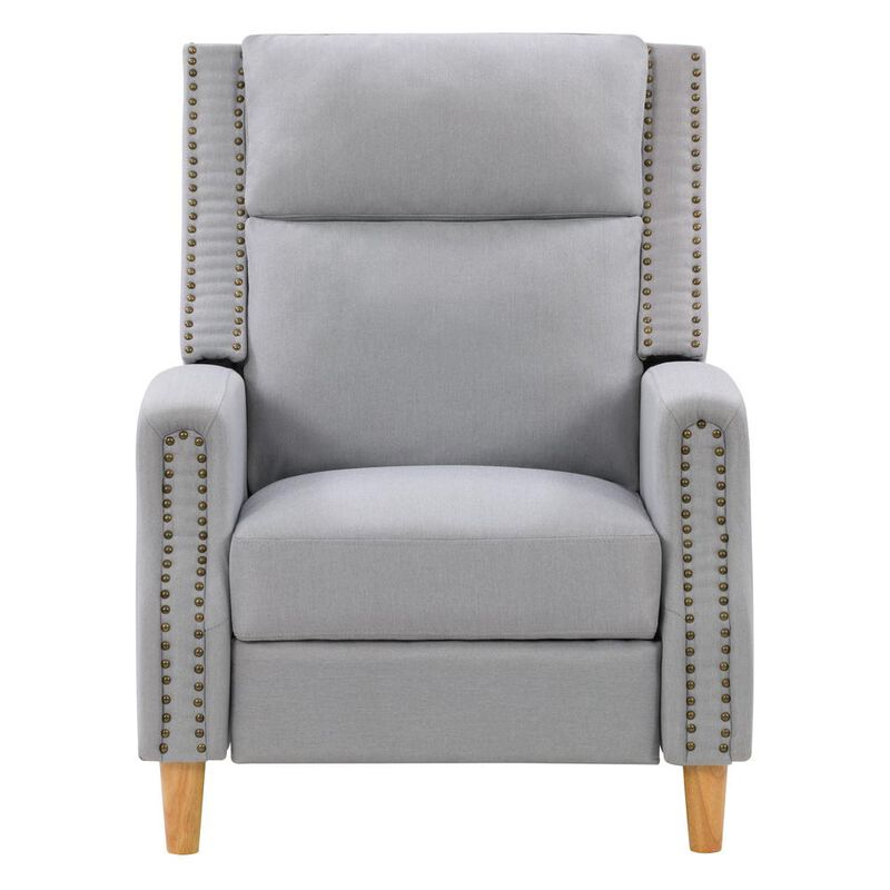CorLiving Lynwood Recliner Chair with Nail head Trim