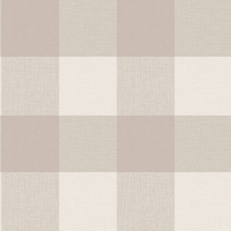 Ernie Neutral Plaid Wallpaper image number 0