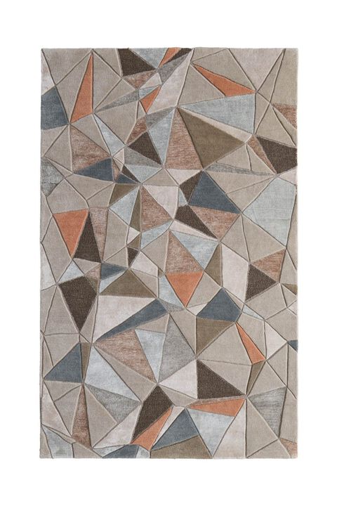 Maridian 8A69F Gray/Multi 5' x 8' Rug