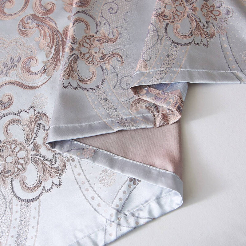 Dolce Mela Curtains Damask Jacquard Grommet Semi-Blackout