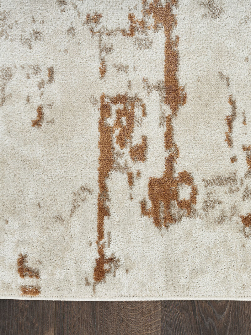 Quarry QUA01 Ivory/Rust 2'2" x 7'6" Rug image number 2
