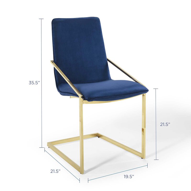 Pitch Performance Velvet Dining Armchair image number 1