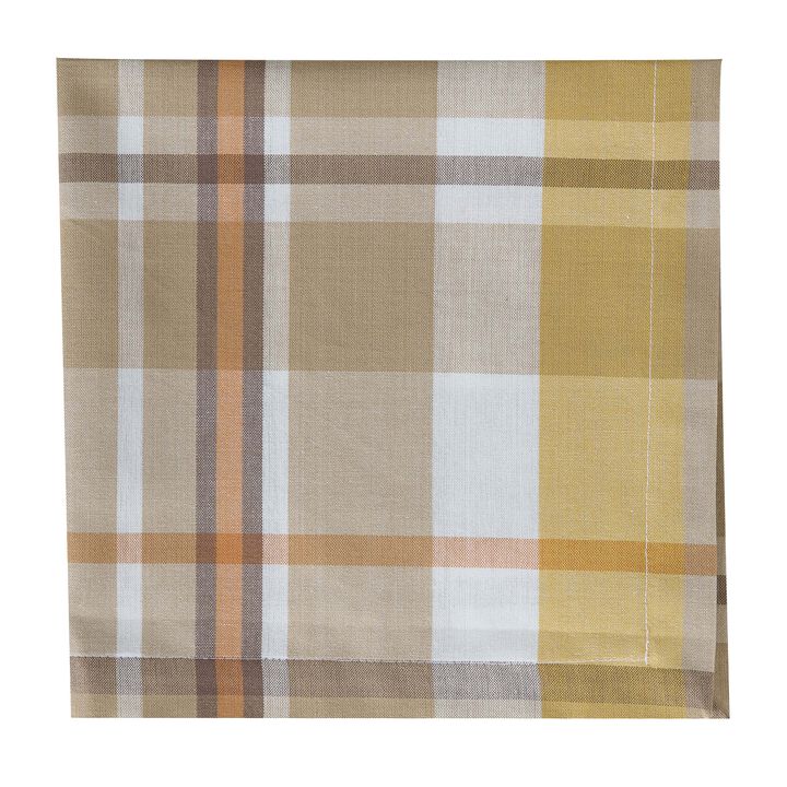 Russett Plaid Striped Red Napkin Set Of 4