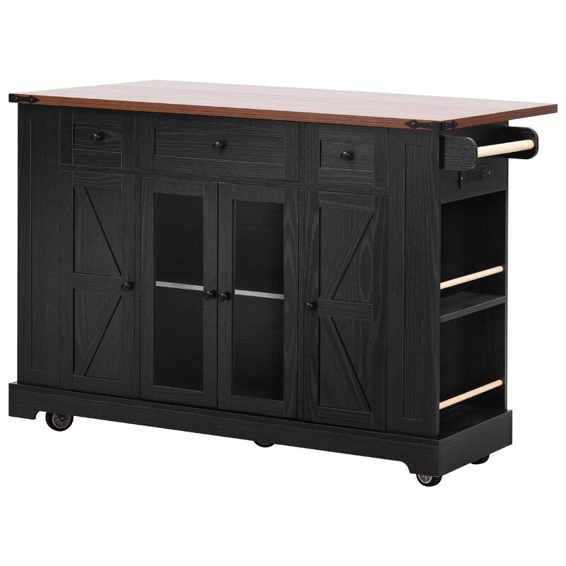 Cirsta Farmhouse Kitchen Island image number 7