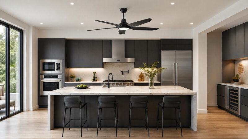ENLIGHT 56" Smart DC Ceiling Fan with Light, IP66 Outdoor/Coastal Rated, Matter Smart Home Integration, 5 Blades image number 7