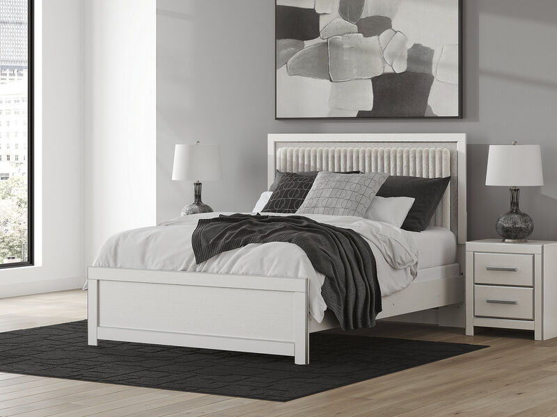 Birmonton Queen Upholstered Panel Bed image number 1