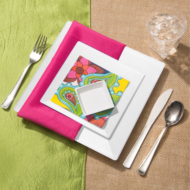 Square Plastic Wedding Value Set (30 Sets) image number 7