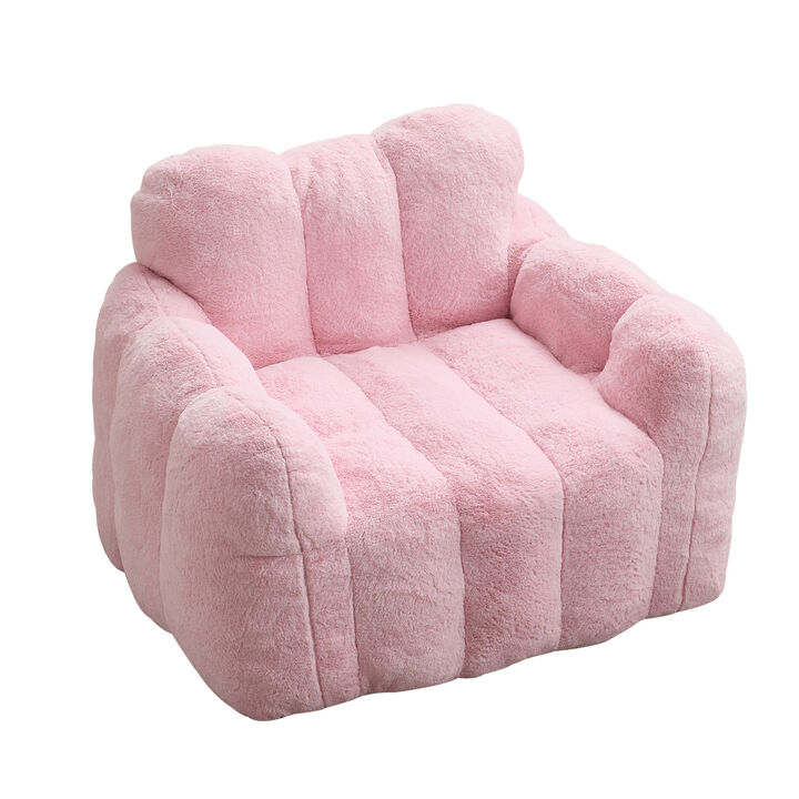 GOODSILO Ergonomic Adult Compression Bean Bag Sofa with Easy-Move Pull Ring No Installation Required Ideal for Living Room Bedroom Dorm Relaxation Reading Gaming