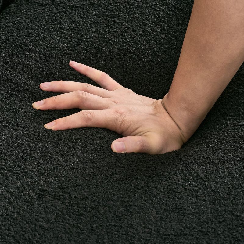 Modern Tufted Chenille Loveseat, 63" Deep Couch 2-Seater with Gold Metal Legs for Living Room Apartment