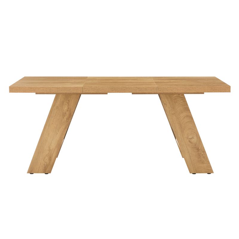 Whisen Dining Table with V-Leg, MDF Space-Saving for Home Kitchen image number 7