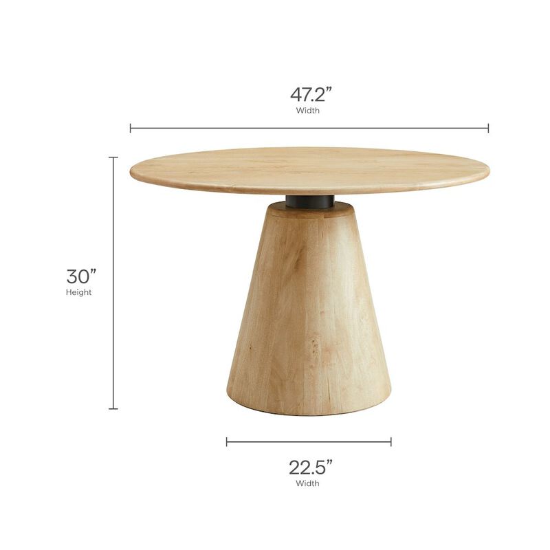 Sabelle 47" Round Wood Dining Table image number 2