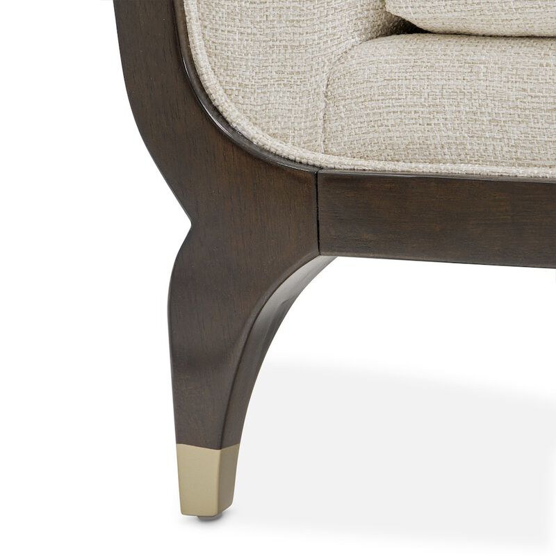 Michael Amini Paris Chic Sofa - Cremini/Espresso