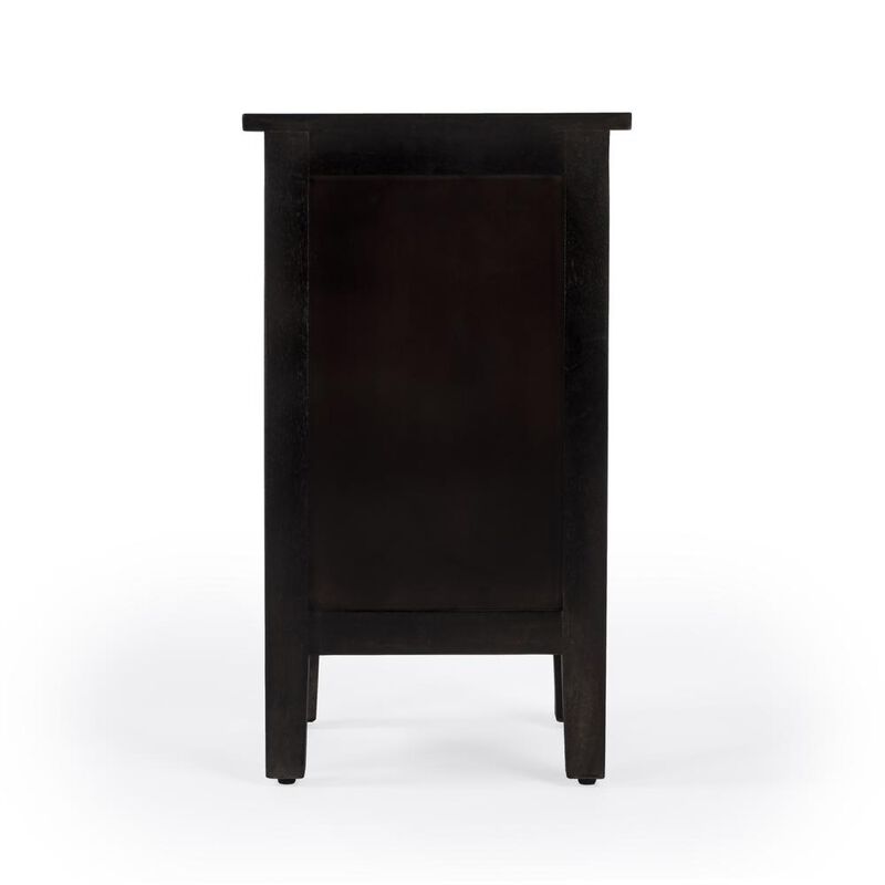 Butler Specialty Switra 1 door 1 drawer End Table, Dark Brown