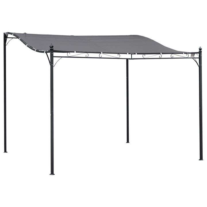 Hivvago 10x10 Steel Frame Pergola with Canopy Shelter