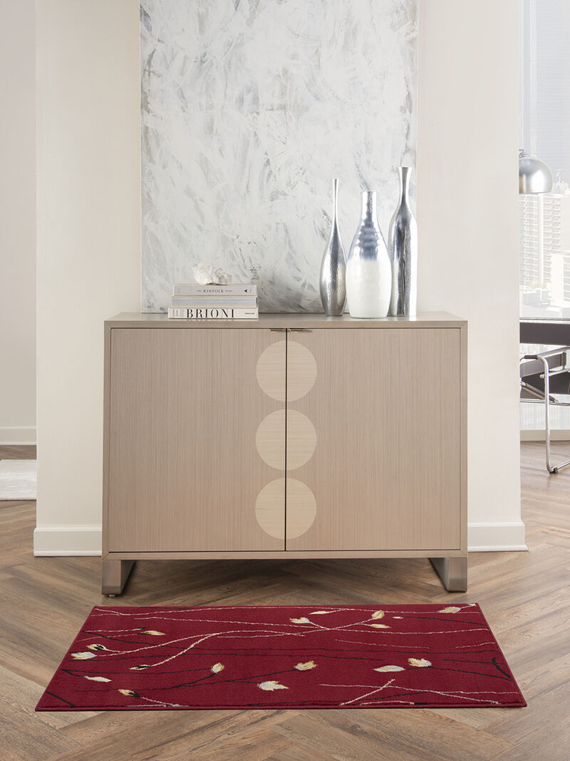 Grafix GRF15 Red 2'3" x 10' Rug