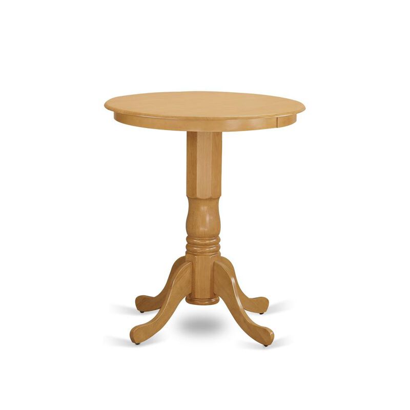 East West Furniture Eden  round  counter  height  table  finished  in  oak