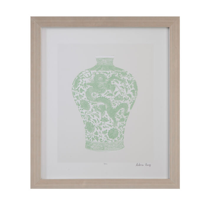 Mint Vases IV Framed Print