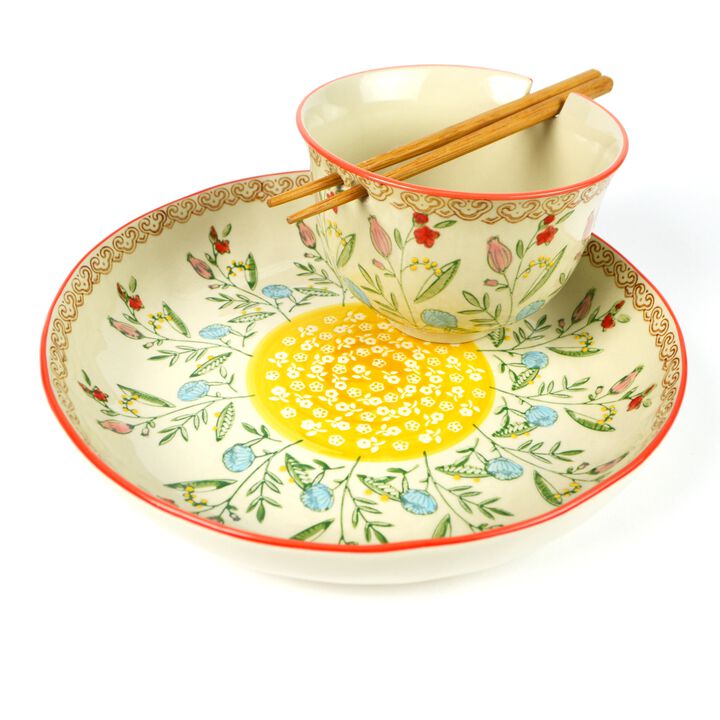 Euro Ceramica Ella Single-Serve Ramen & Meal Bowl Set