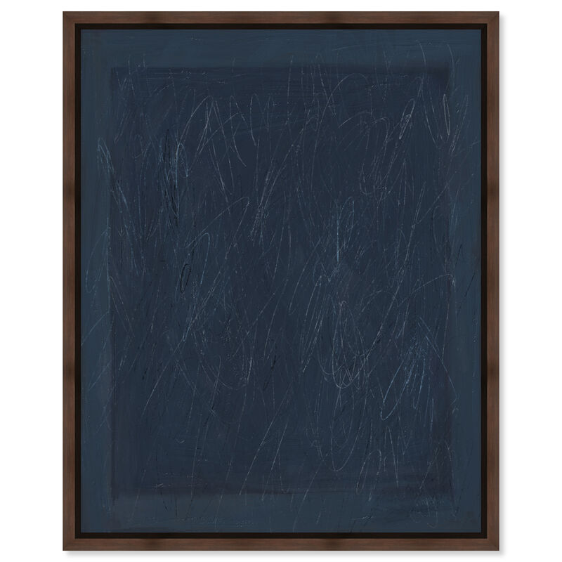 Deep Blue Abstract Canvas Print by Oliver Gal image number 0
