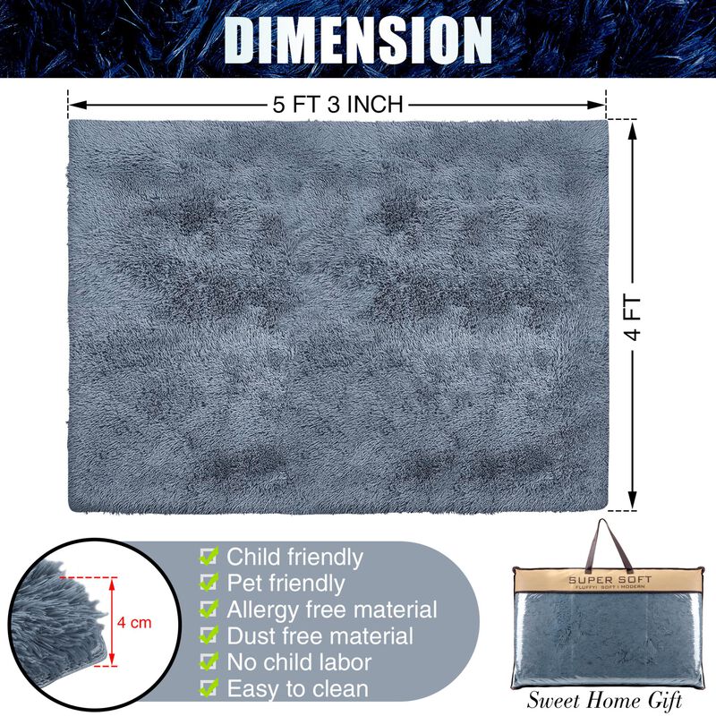 Rug Branch Alba Contemporary  Solid Pink  Plush Indoor Area Rug