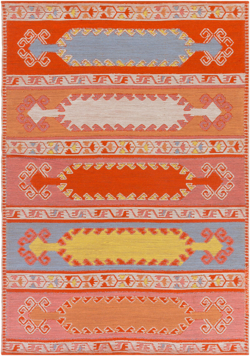 Sajal SAJ-1064 2'6' x 8' Orange Rug image number 0
