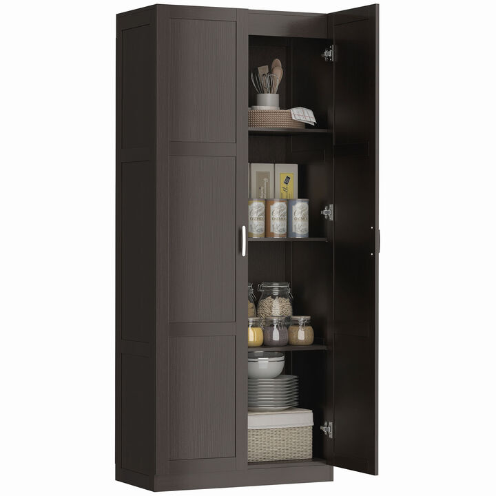 Hivvago Tall Kitchen Pantry Storage Cabinet with Soft-Close Hinges