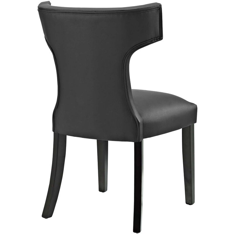Curve Dining Side Chair Vinyl Set of 2 image number 3