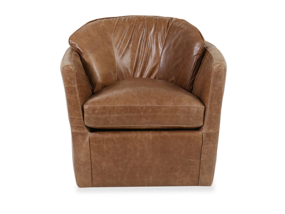 Contemporary Swivel Chair in Brown