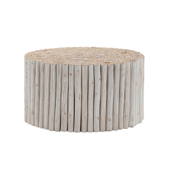 Marelique Gray Wood-Stick Coffee Table