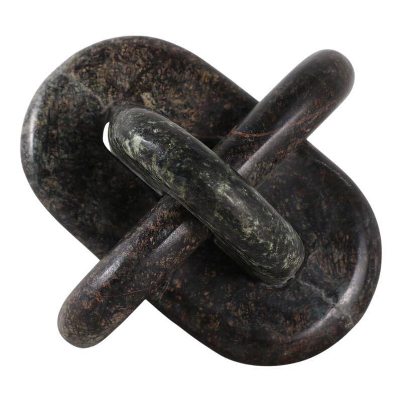 6" Green Forest Marble Knot image number 3