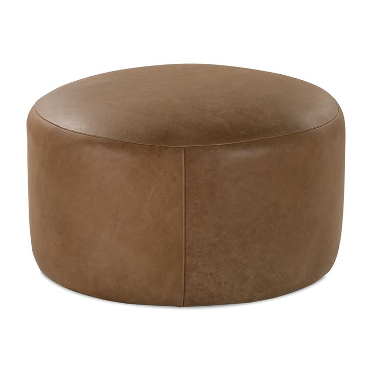 Cleo Leather Ottoman