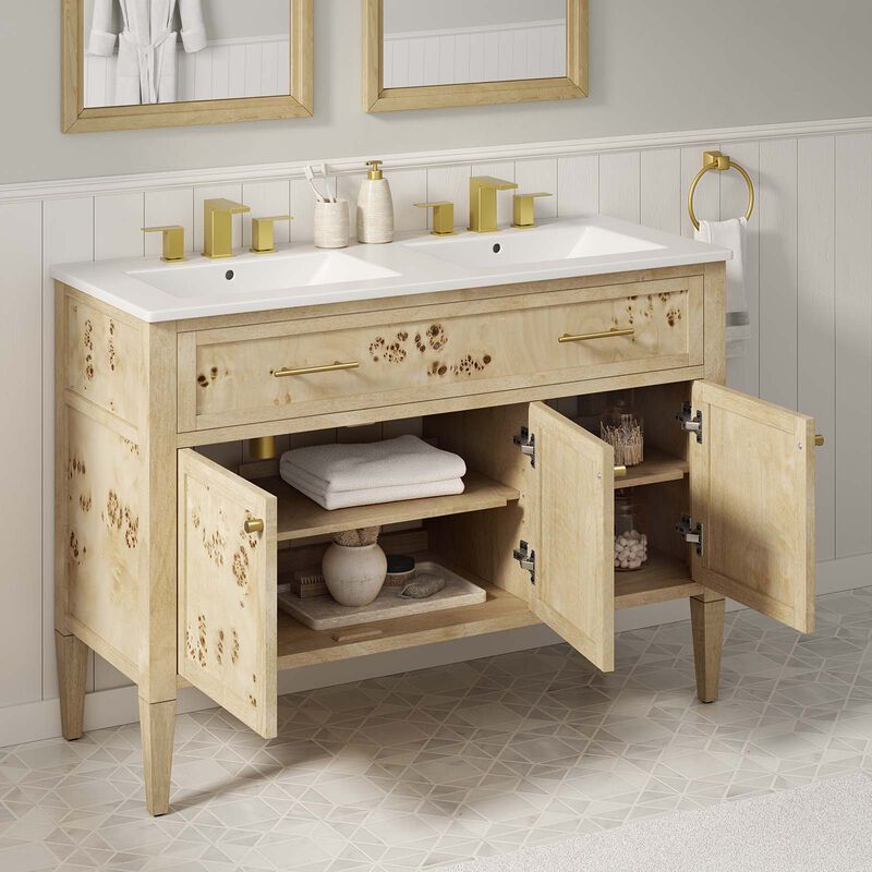 Elysian 48" Double Sink Bathroom Vanity image number 9