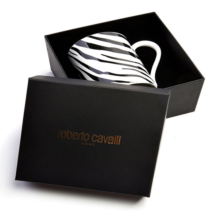 Mug Cup ZEBRAGE in Luxury Box diam. 2.5", H 3.3", cap. 12.5 oz