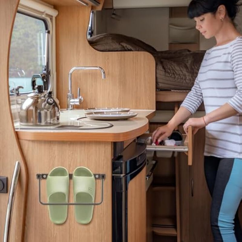 Shoe Organizer 2 Pack Foldable RV Rack Wall Mounted RV Storage image number 3